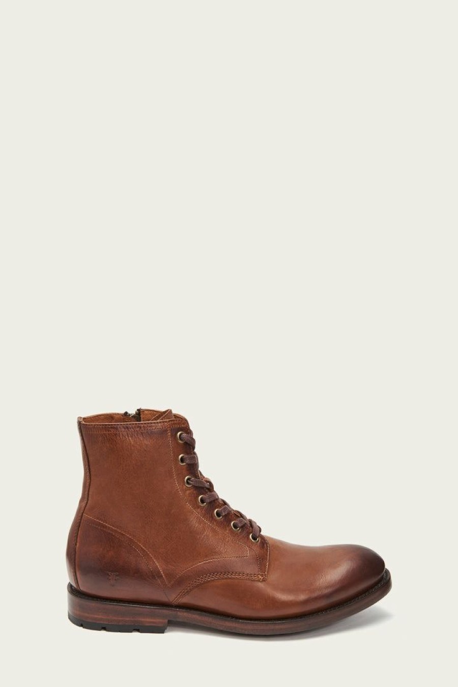 Men The Frye Company | The Frye Company Shoes Bowery Lace Up Cognac