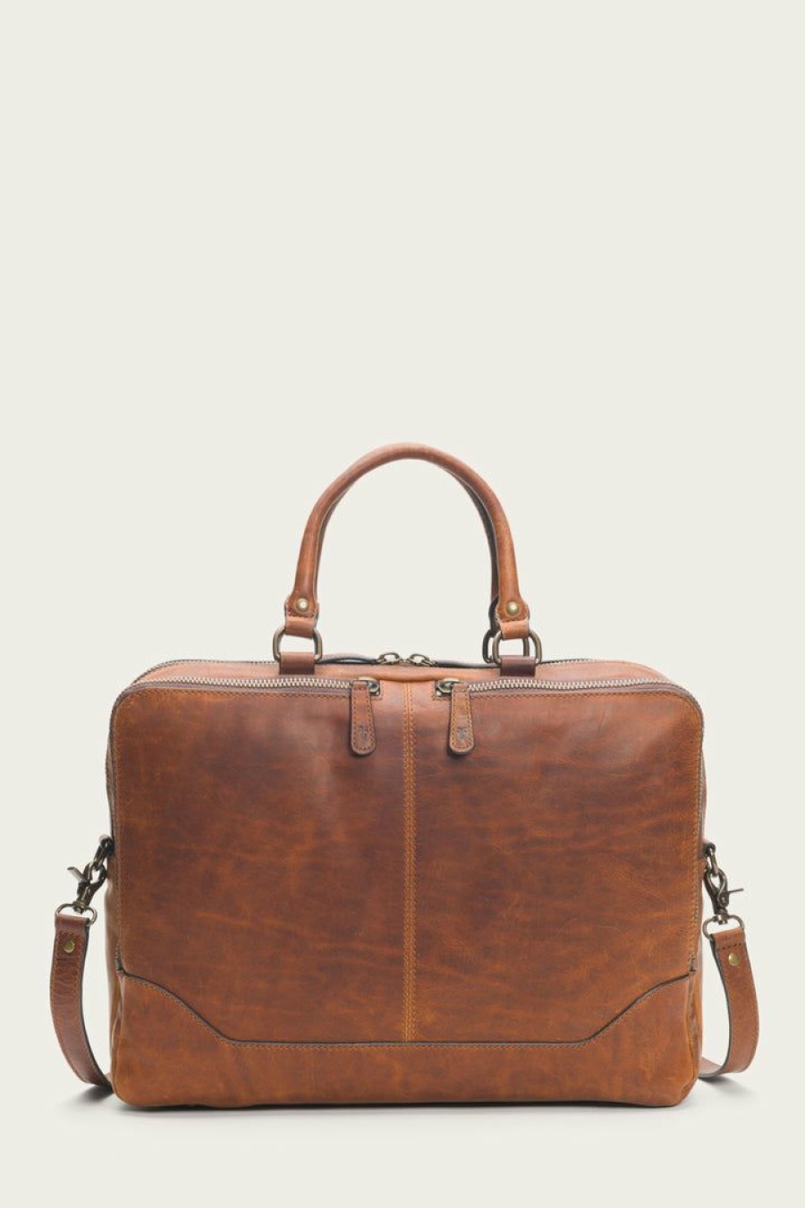 Men The Frye Company | The Frye Company Logan Work Bag Bags & Accessories Cognac