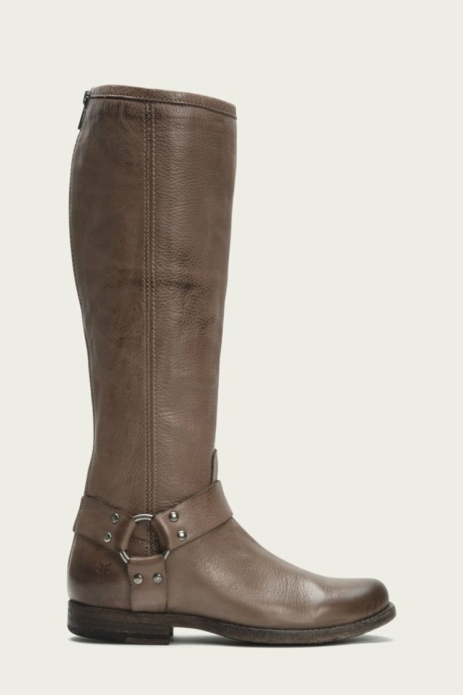 Women The Frye Company | The Frye Company Phillip Harness Tall Grey