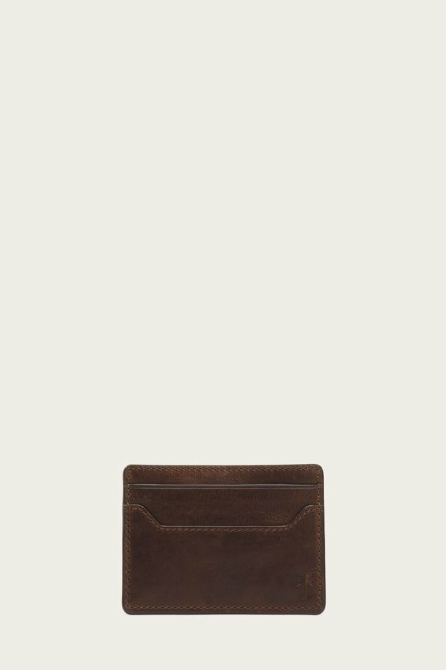 Men The Frye Company | The Frye Company Logan Money Clip Card Case Bags & Accessories Dark Brown