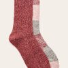 Women The Frye Company | The Frye Company 2 Pack Supersoft Spacedye Sock Women'S Bags & Accessories Red