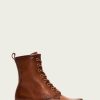 Women The Frye Company | The Frye Company Shoes Veronica Combat Caramel