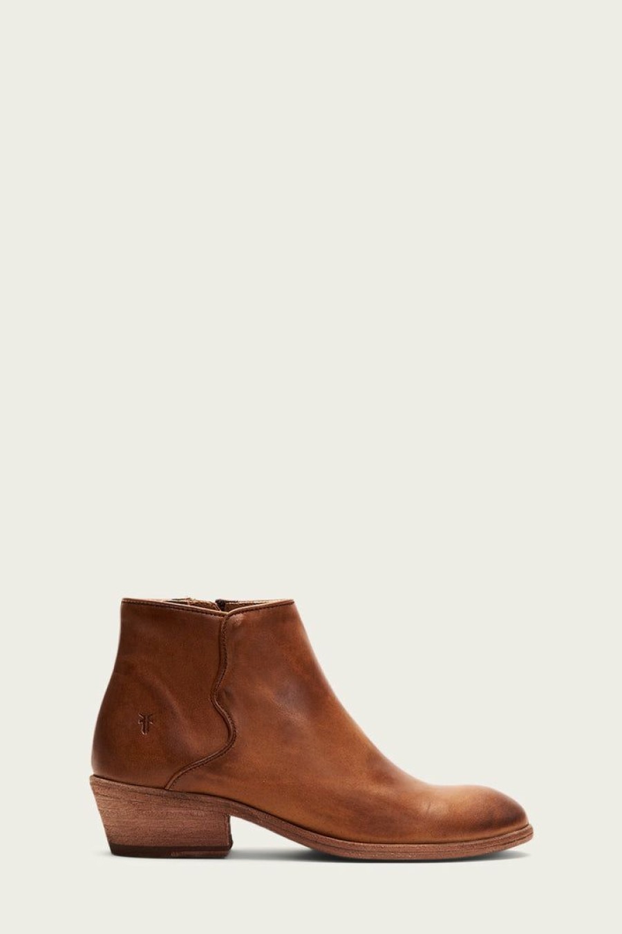 Women The Frye Company | The Frye Company Shoes Carson Piping Bootie Caramel