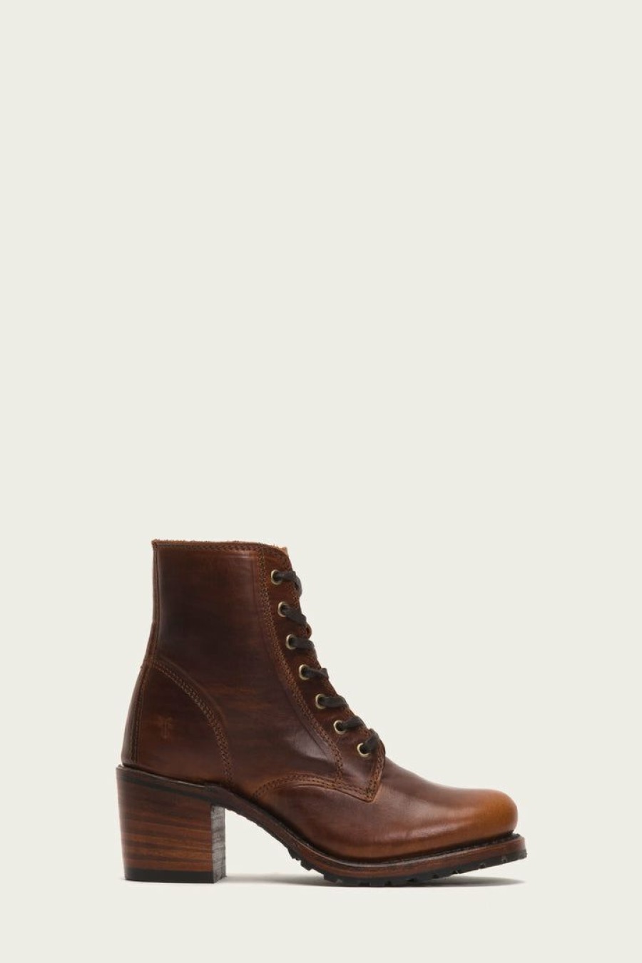 Women The Frye Company | The Frye Company Shoes Sabrina 6G Lace Up Cognac