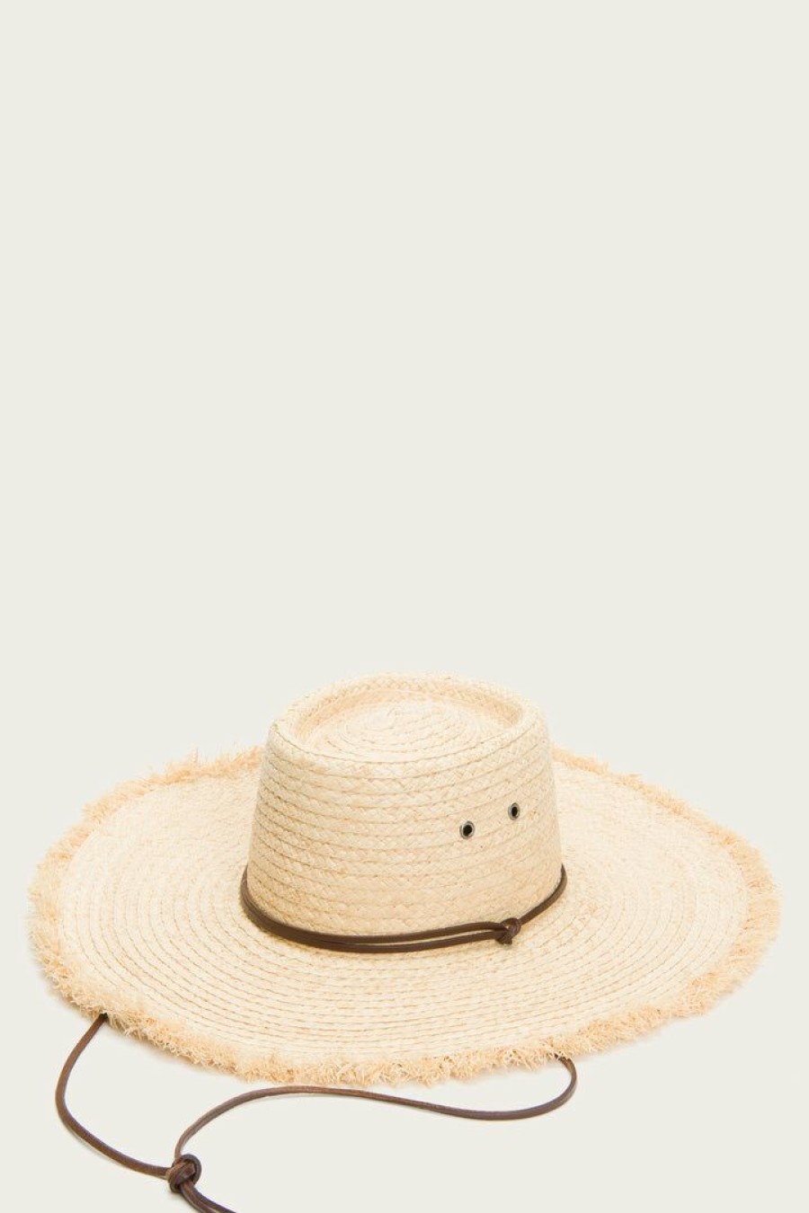 Women The Frye Company | The Frye Company Bags & Accessories Raffia Wide Brim Hat Sand