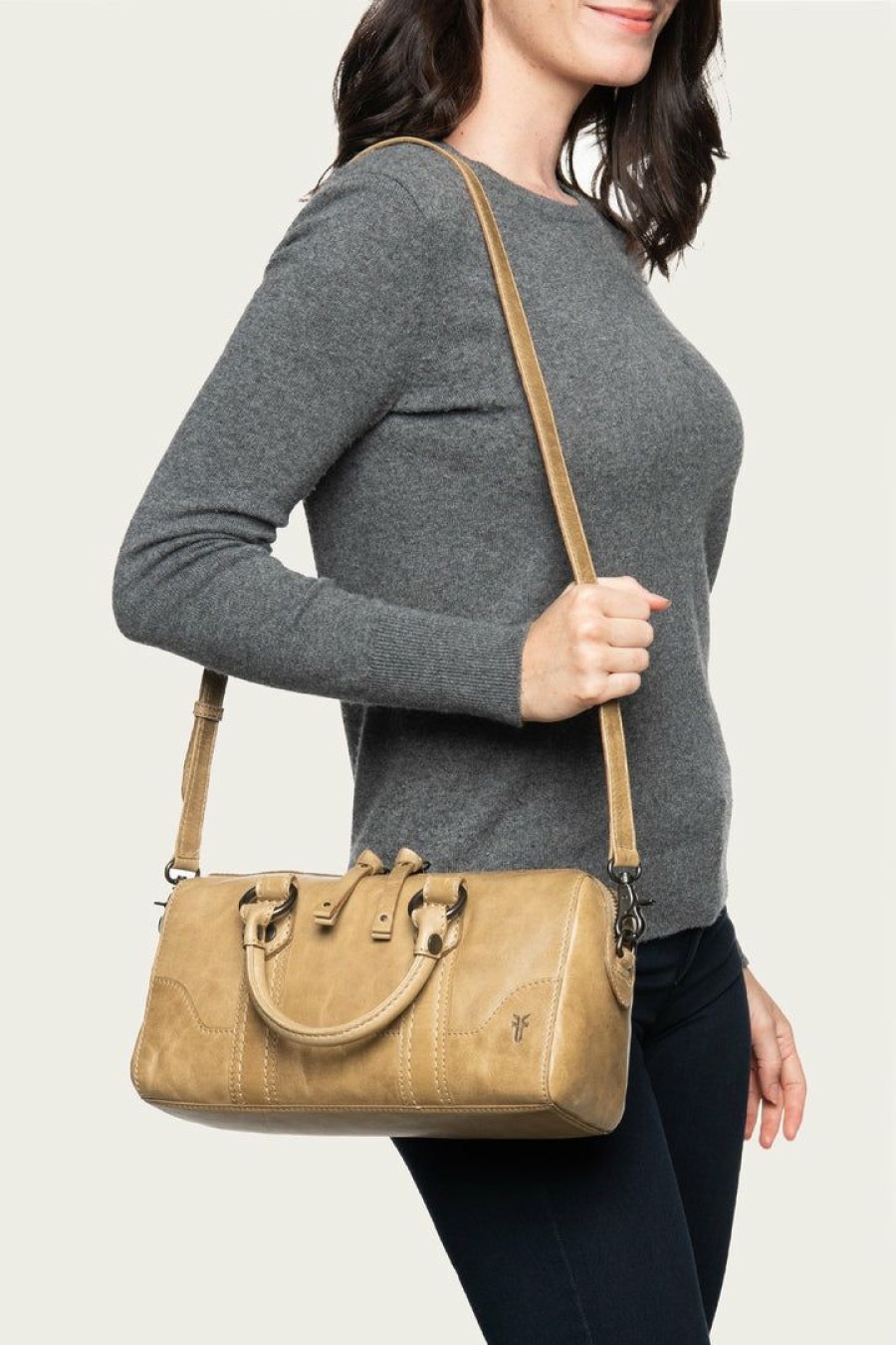 Women The Frye Company | The Frye Company Melissa Medium Satchel Beige