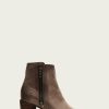 Women The Frye Company | The Frye Company Addie Double Zip Shoes Stone