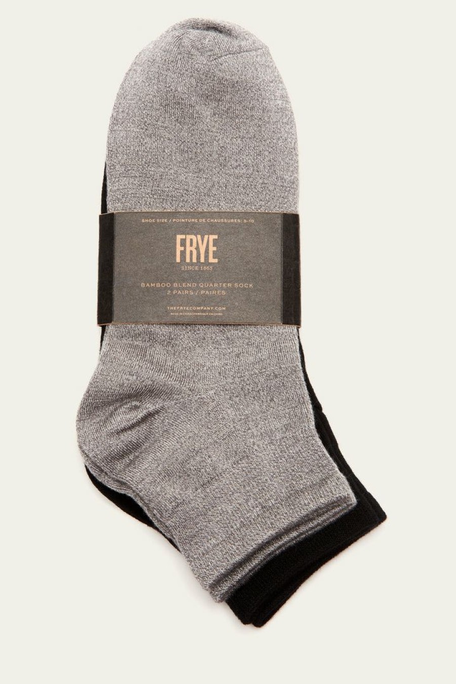 Women The Frye Company | The Frye Company Bags & Accessories 2 Pack Bamboo Quarter Top Boot Sock Women'S Ash