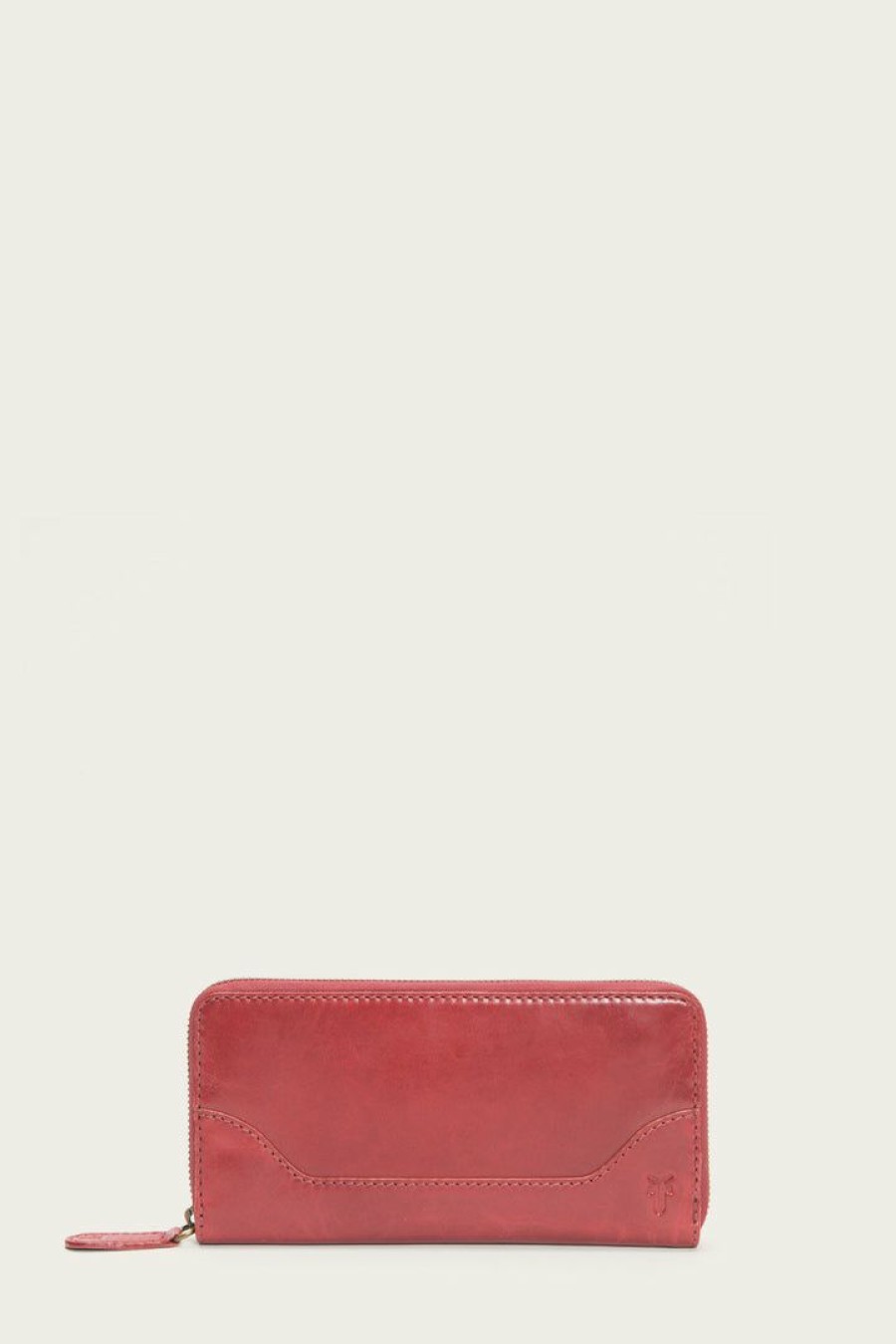 Women The Frye Company | The Frye Company Melissa Zip Wallet Red