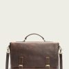 Men The Frye Company | The Frye Company Logan Top Handle Bags & Accessories Dark Brown