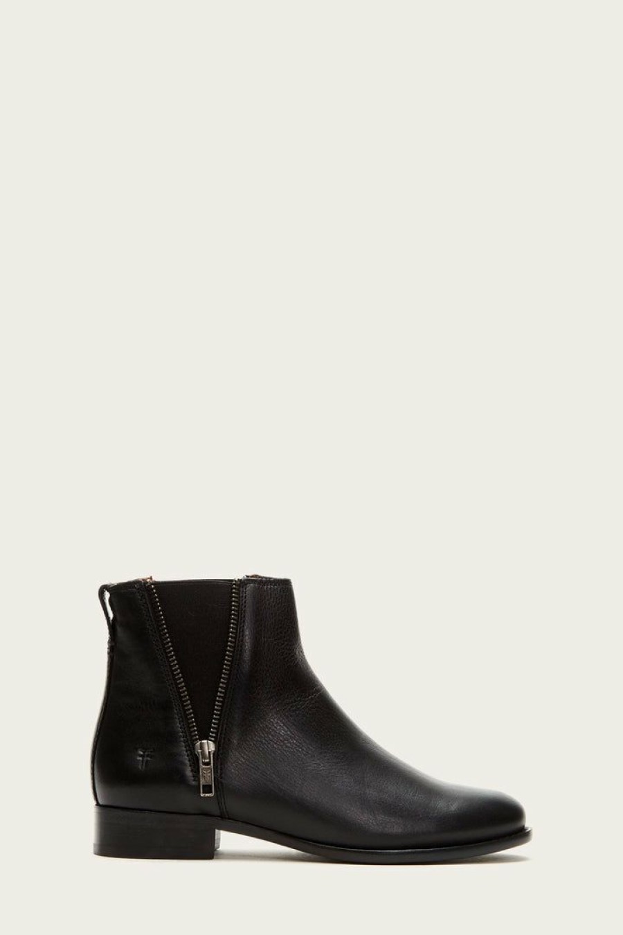 Women The Frye Company | The Frye Company Carly Zip Chelsea Black