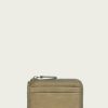 Women The Frye Company | The Frye Company Melissa Zip Card Case Khaki