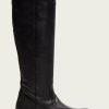 Women The Frye Company | The Frye Company Melissa Inside Zip Tall Wide Calf Black