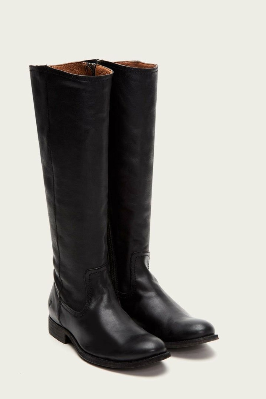 Women The Frye Company | The Frye Company Melissa Inside Zip Tall Wide Calf Black