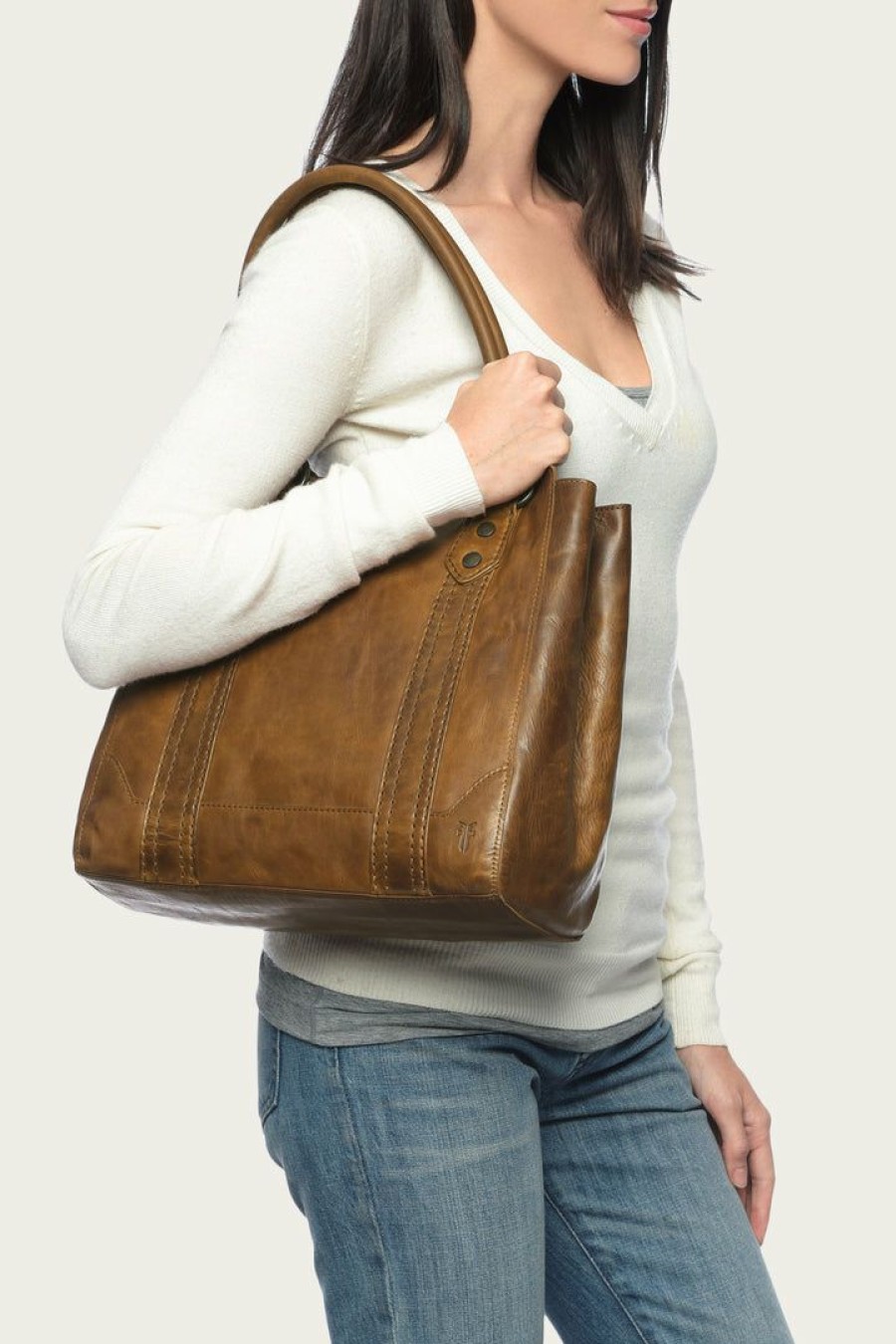 Women The Frye Company | The Frye Company Melissa Tote Cognac