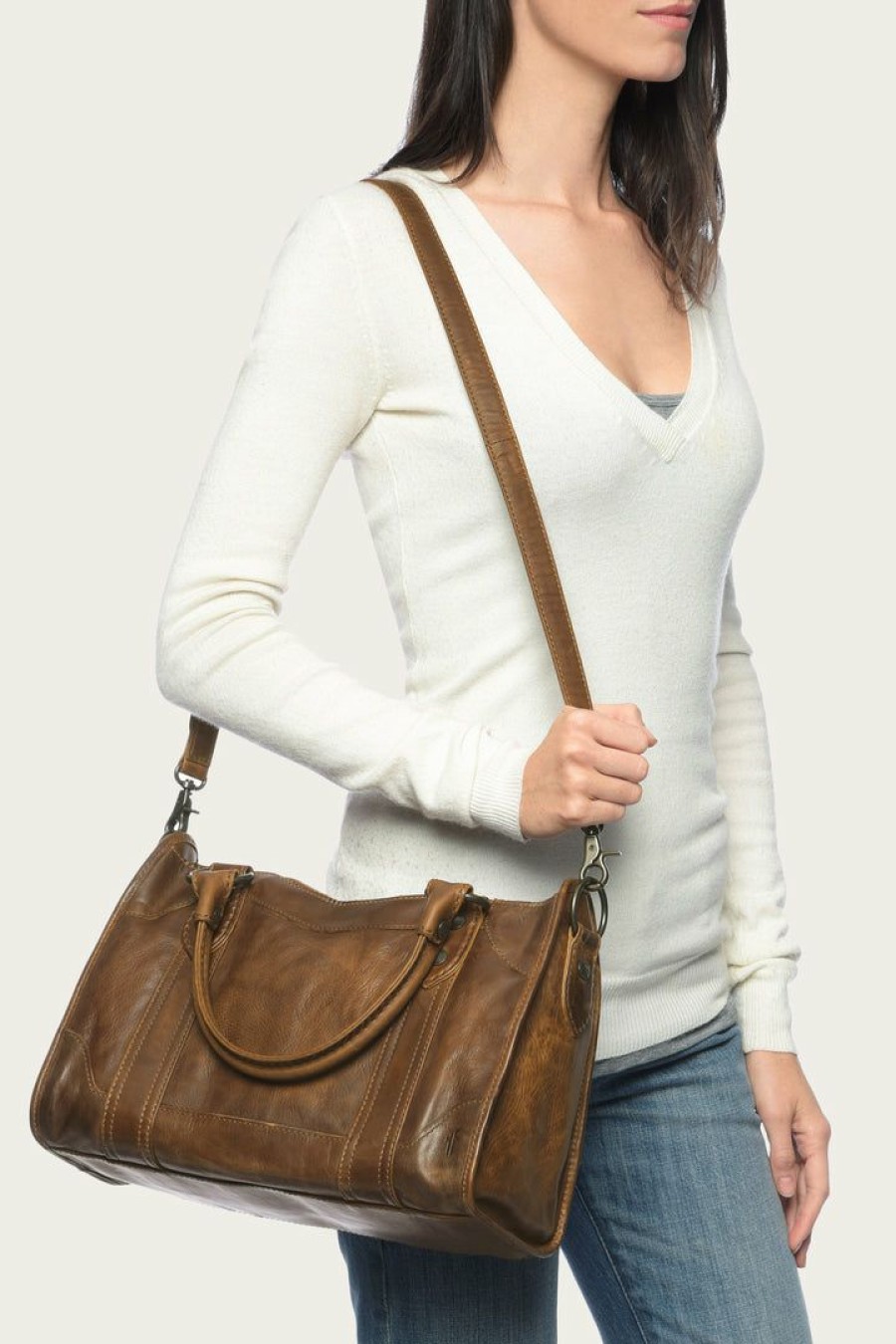 Women The Frye Company | The Frye Company Melissa Satchel Bags & Accessories Cognac