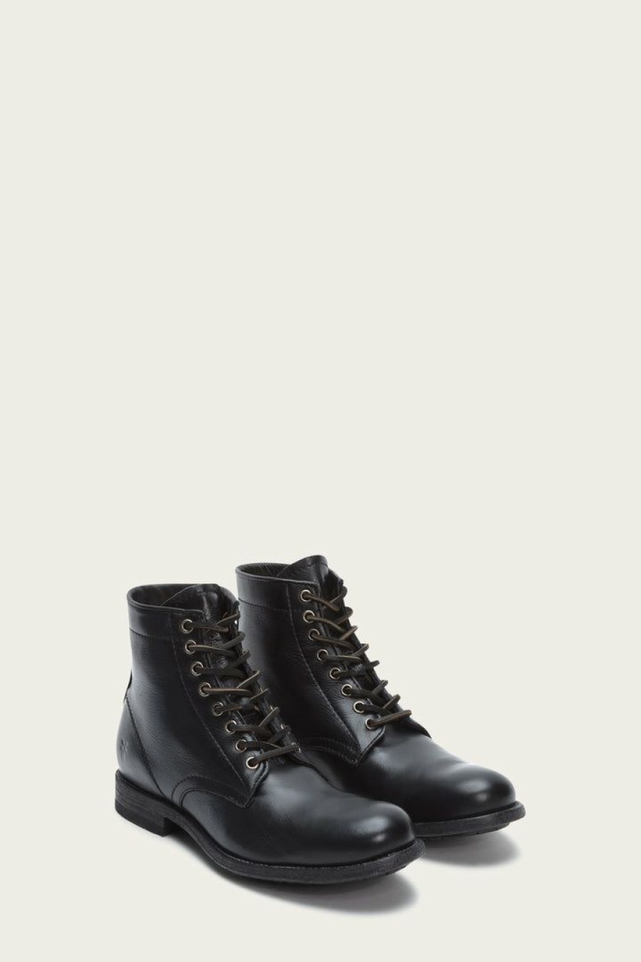 Men The Frye Company | The Frye Company Tyler Lace Up Shoes Black