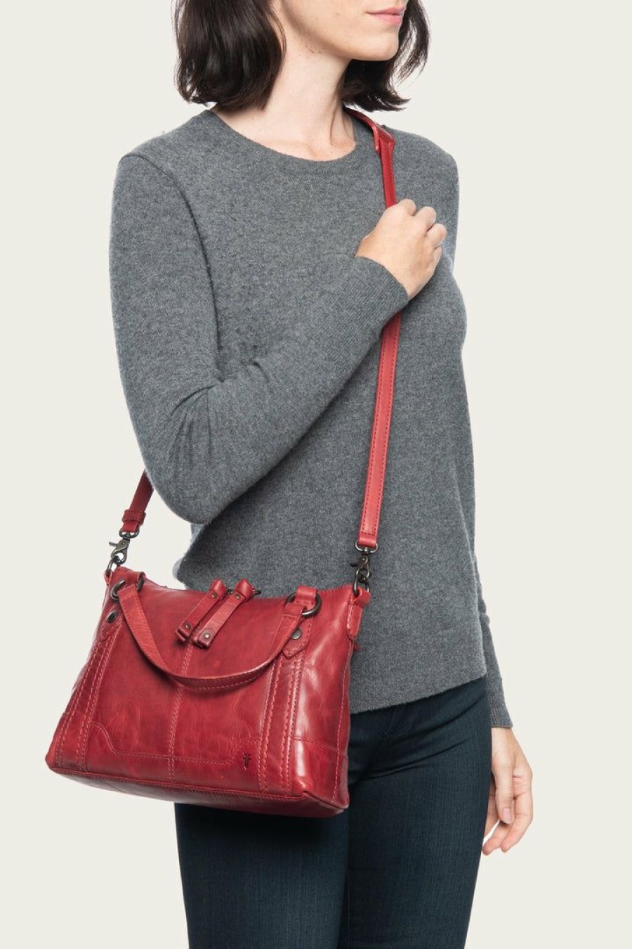 Women The Frye Company | The Frye Company Melissa Medium Crossbody Red