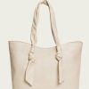 Women The Frye Company | The Frye Company Nora Knotted Tote Cream