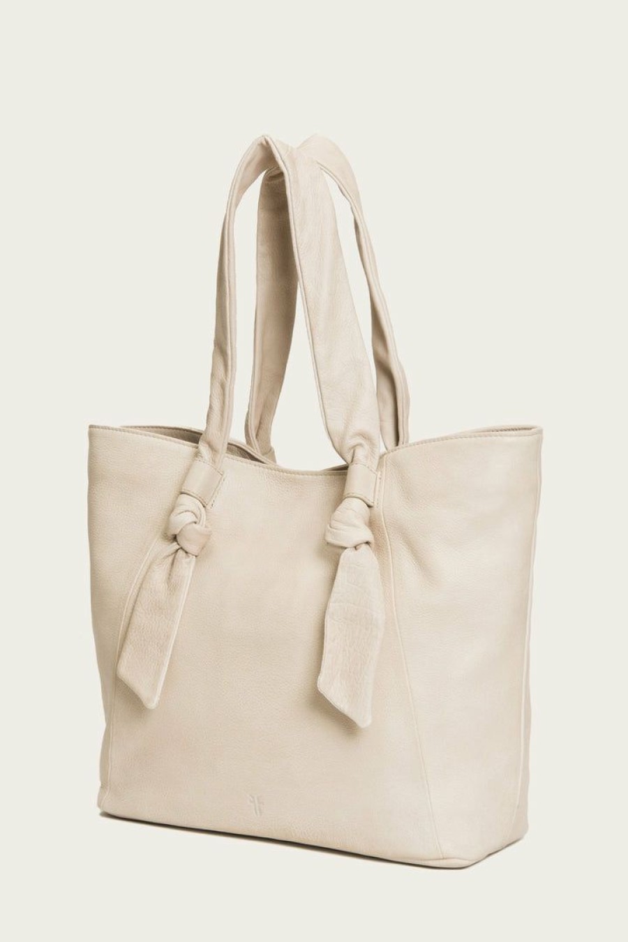 Women The Frye Company | The Frye Company Nora Knotted Tote Cream