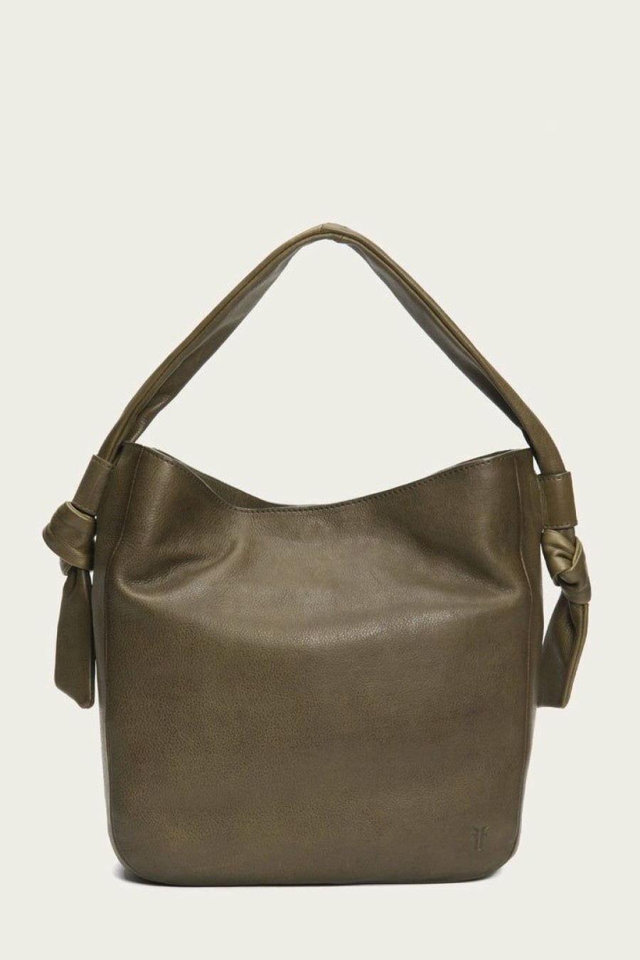 Women The Frye Company | The Frye Company Bags & Accessories Nora Knotted Hobo Khaki