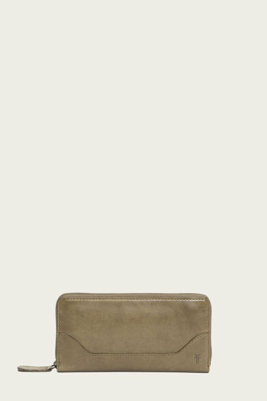 Women The Frye Company | The Frye Company Melissa Zip Wallet Khaki