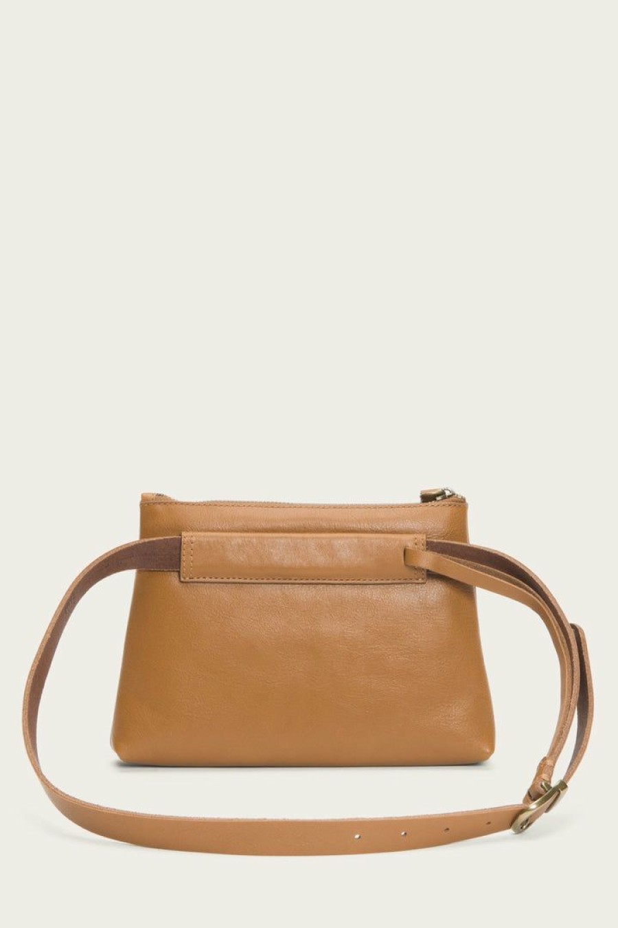 Women The Frye Company | The Frye Company Leather Belt Bag Tan