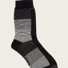 Men The Frye Company | The Frye Company 2 Pack Tonal Stripe Crew Sock Men'S Dark Grey