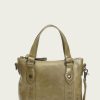 Women The Frye Company | The Frye Company Bags & Accessories Melissa Small Zip Tote Crossbody Khaki