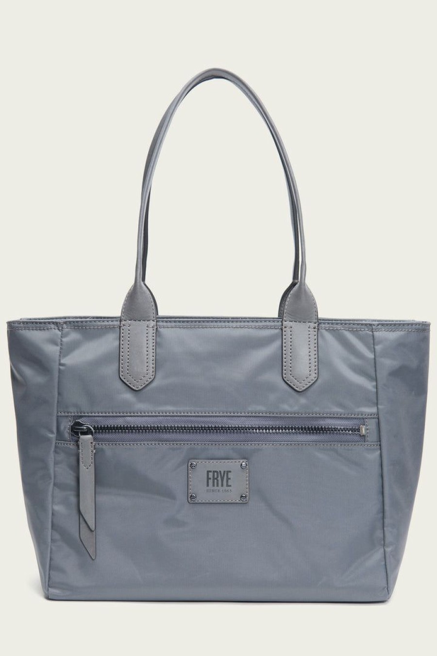 Women The Frye Company | The Frye Company Ivy Zip Tote Matte Grey