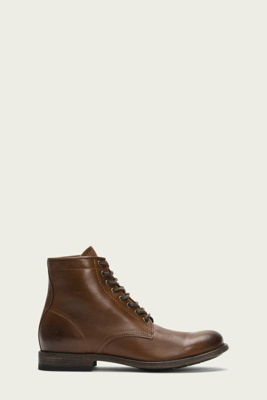 Men The Frye Company | The Frye Company Tyler Lace Up Shoes Cognac