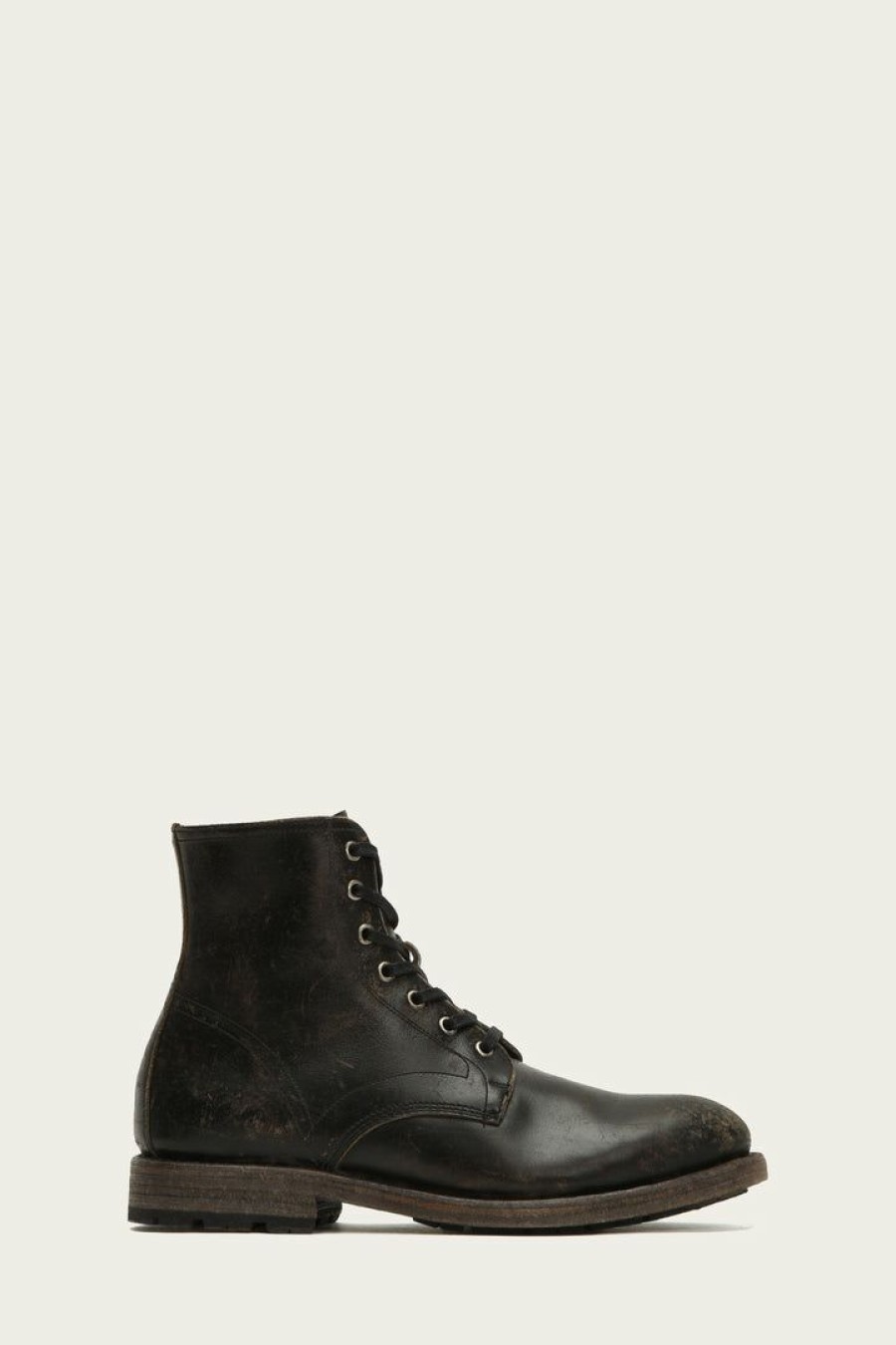 Men The Frye Company | The Frye Company Bowery Lace Up Black