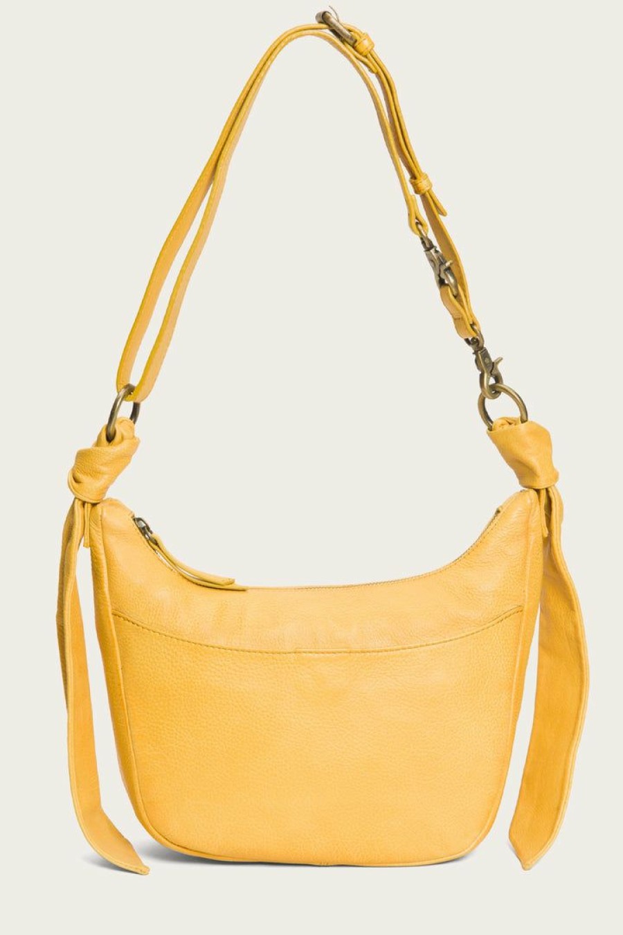 Women The Frye Company | The Frye Company Nora Knotted Crossbody Yellow