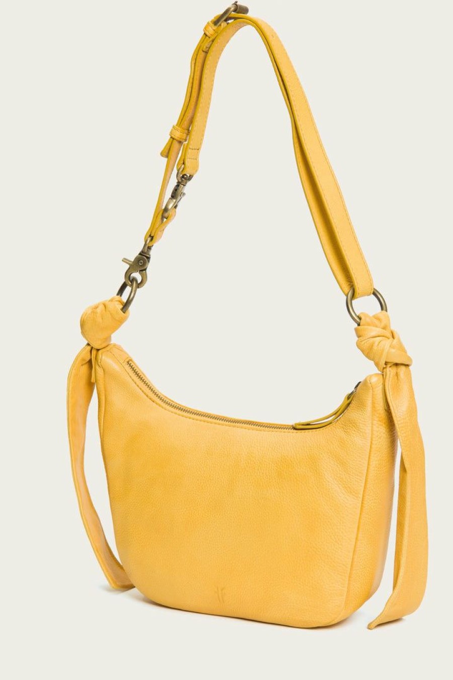 Women The Frye Company | The Frye Company Nora Knotted Crossbody Yellow