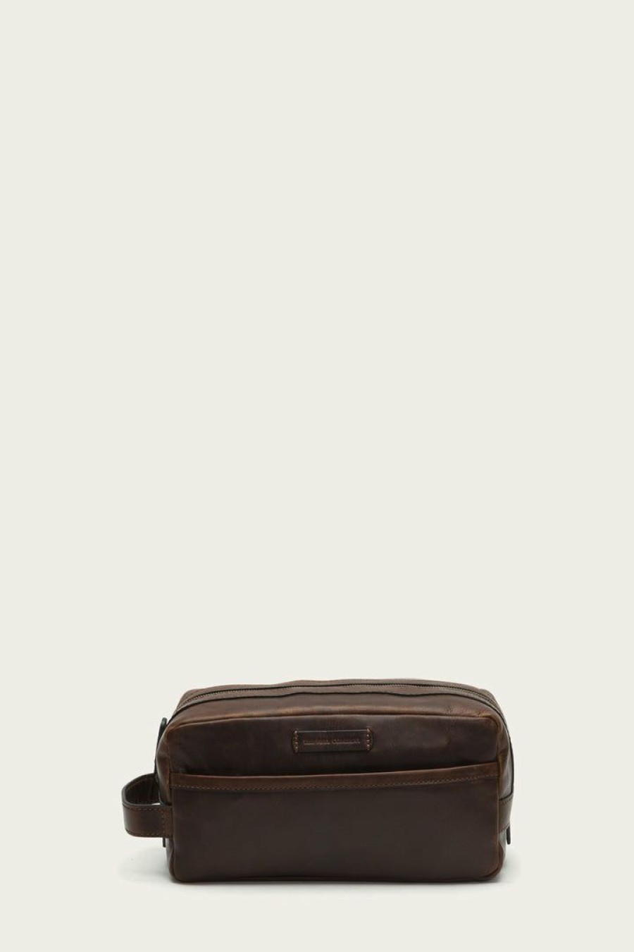 Men The Frye Company | The Frye Company Logan Travel Dopp Bags & Accessories Dark Brown