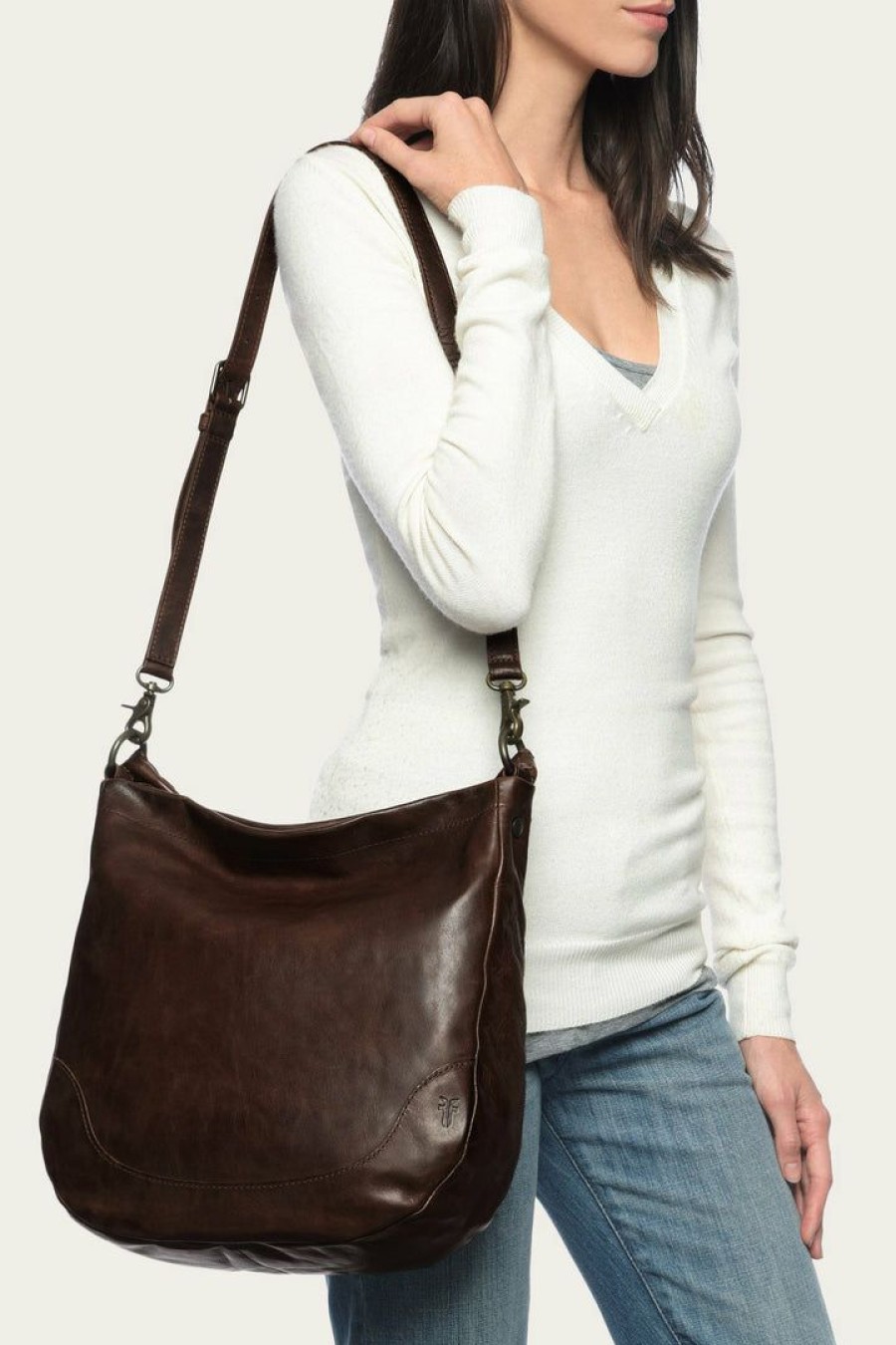 Women The Frye Company | The Frye Company Melissa Hobo Dark Brown