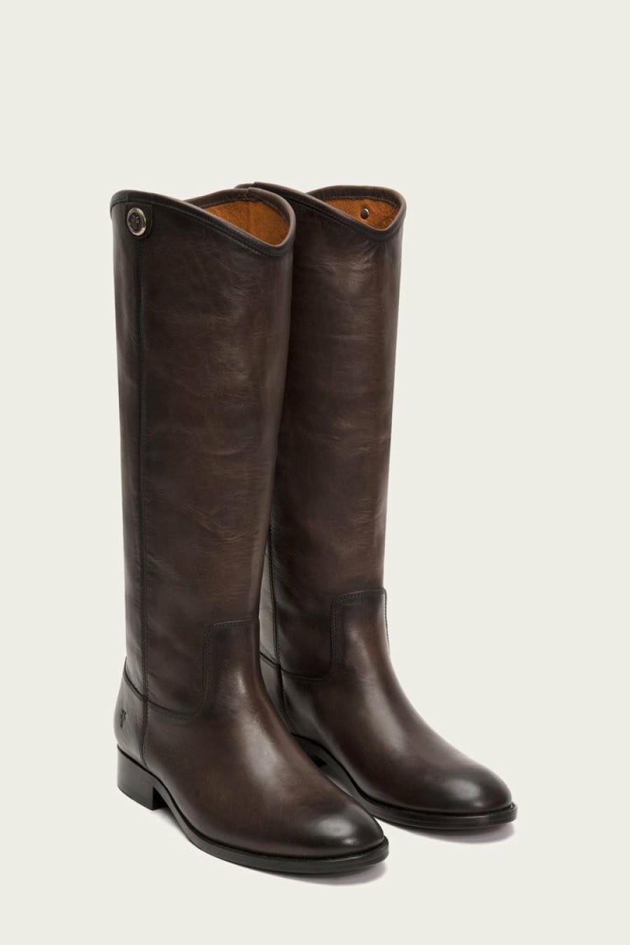 Women The Frye Company | The Frye Company Melissa Button 2 Mid & Tall Boots Smoke