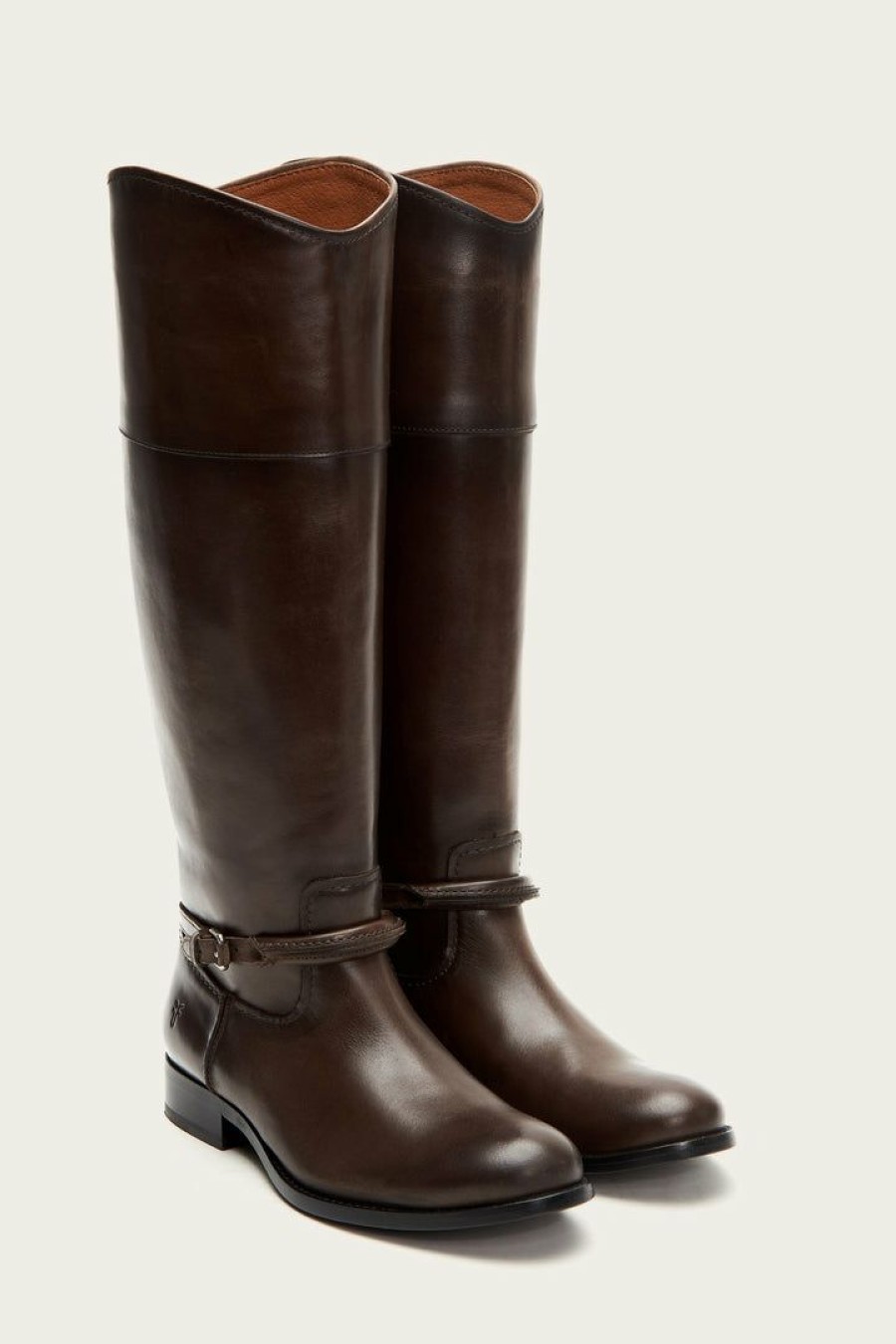 Women The Frye Company | The Frye Company Shoes Melissa Seam Tall Smoke