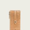 Women The Frye Company | The Frye Company Melissa Snap Card Wallet Bags & Accessories Beige