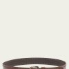 Women The Frye Company | The Frye Company Embossed Edge With Rivets Belt Bags & Accessories Brown